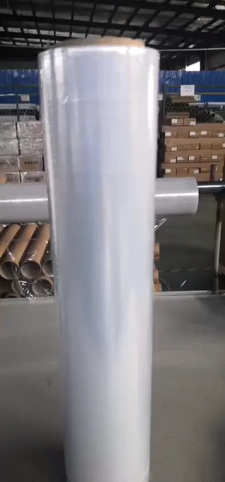 Transparent 300m PE Polyolefin Roll 50cm Soft Moisture Proof LLDPE Plastic Stretch Film