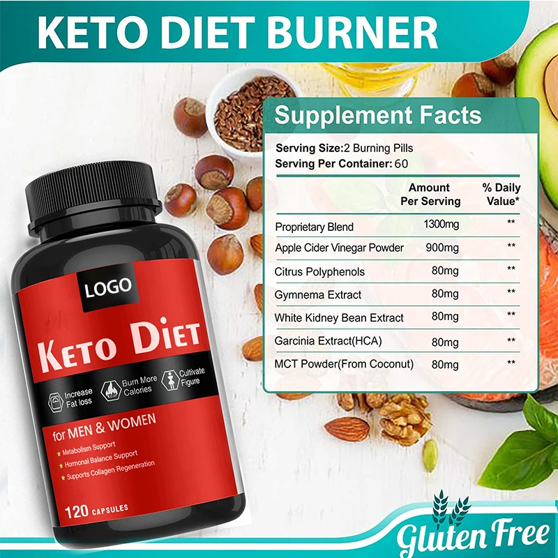 OEM/ODM Natural Plant Extract Herbal Supplements 100% Pure Appetite Suppressant Capsule Keto for Burn Fat