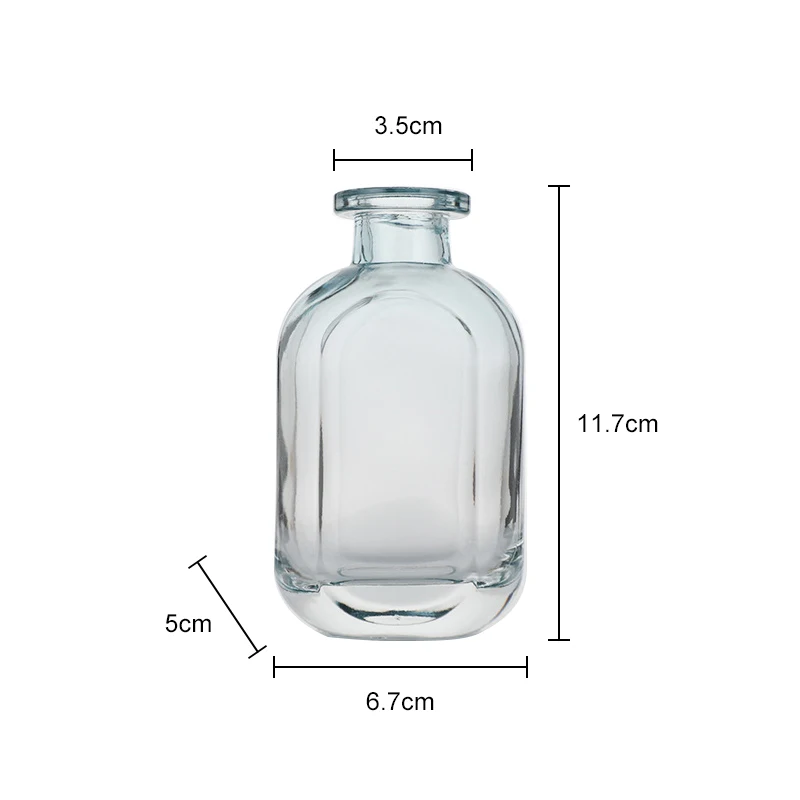 Colorful 150Ml Aroma Essential Oil Perfume Fragrance Diffuser Bottle Frosted Clear Glass Reed Diffuser Empty Bottle For Decor