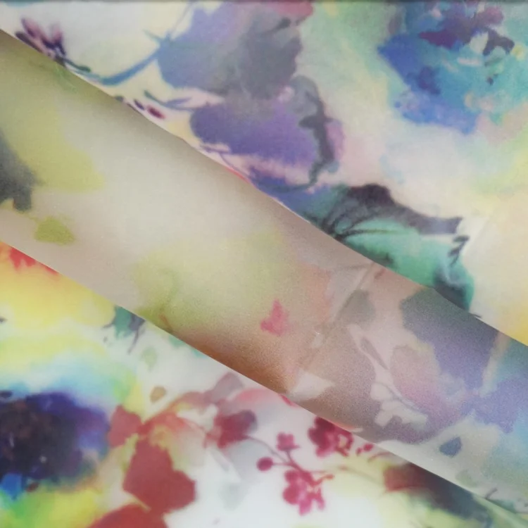 
Oil painting polyester hot selling printed custom print cotton digital fabric for dress 