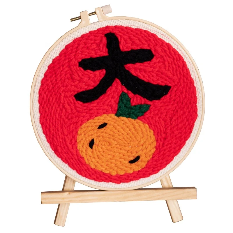 Spring Festival gift X-mas handmade punch needle diy kit DIY embroidery set home decoration