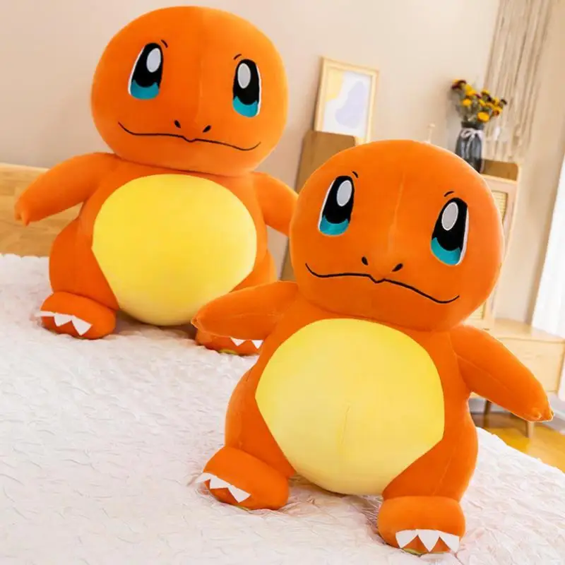 Famous Classic Cartoon Anime Pocket Monster Pokemoned Charmander Fire Dragon Plush Toys for Kids