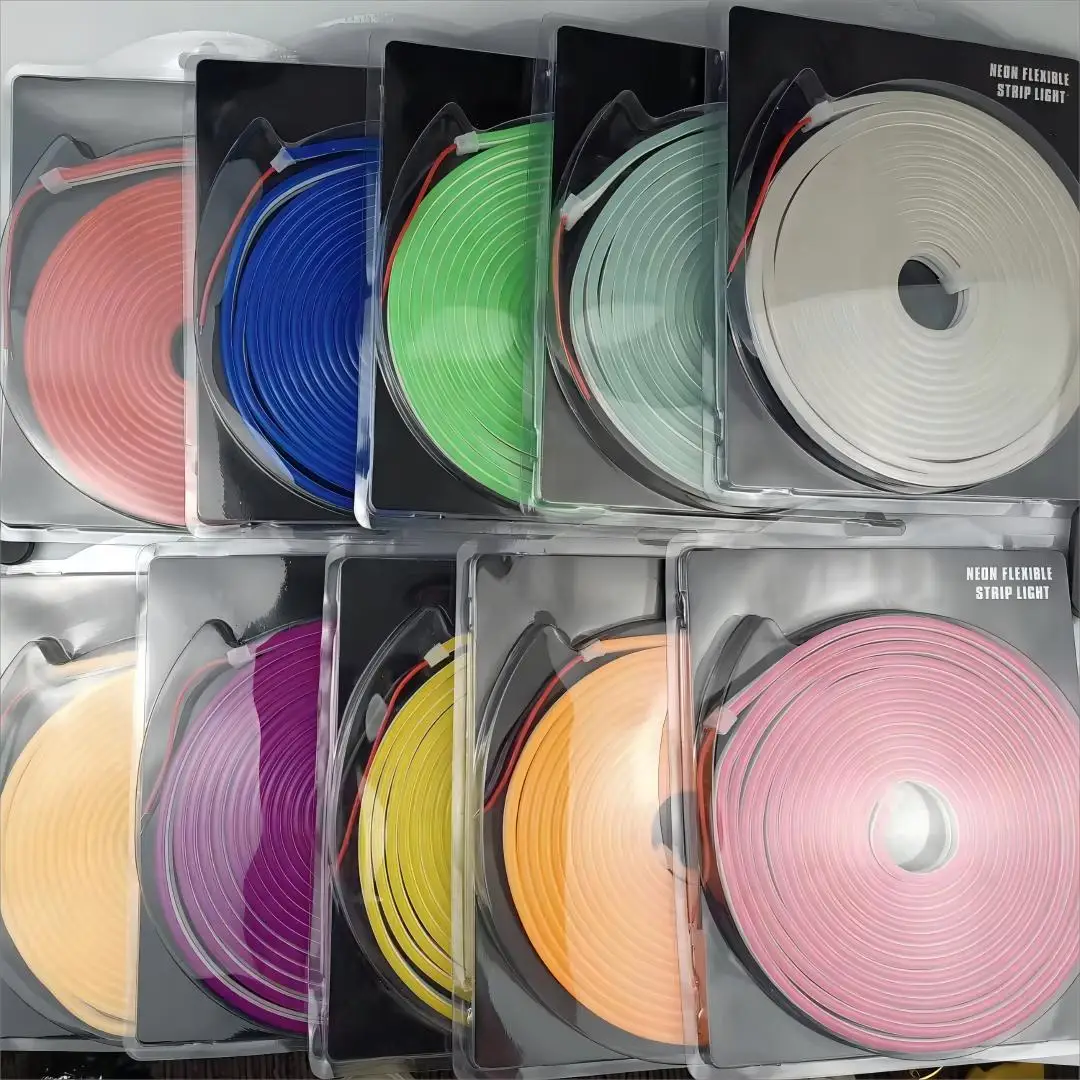 Taicron Lighting Factory Wholesale Neon Light 5 Meter Roll Neon Flex 12v Signs LED Neon Strip Light