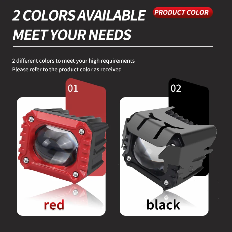 HAIZG the newest car led work lights led lens laser motorcycle headlight waterproof car accessories