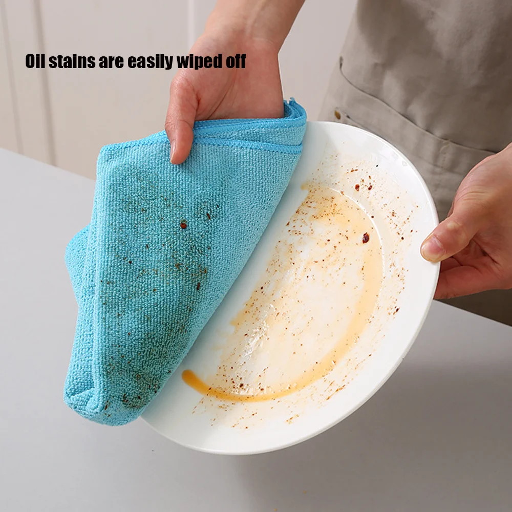 Eco-friendly Kitchen Dishwashing Cloth Super Absorbent Reusable Cleaning Towels All Purpose Microfiber Cleaning Cloth