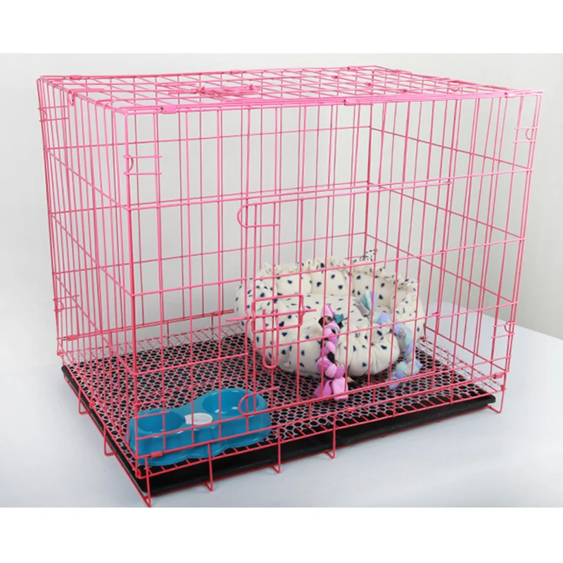 Wholesale Multiple Sizes Kennel Metal Foldable Stainless Steel Pet Dog Cage For Large Dog