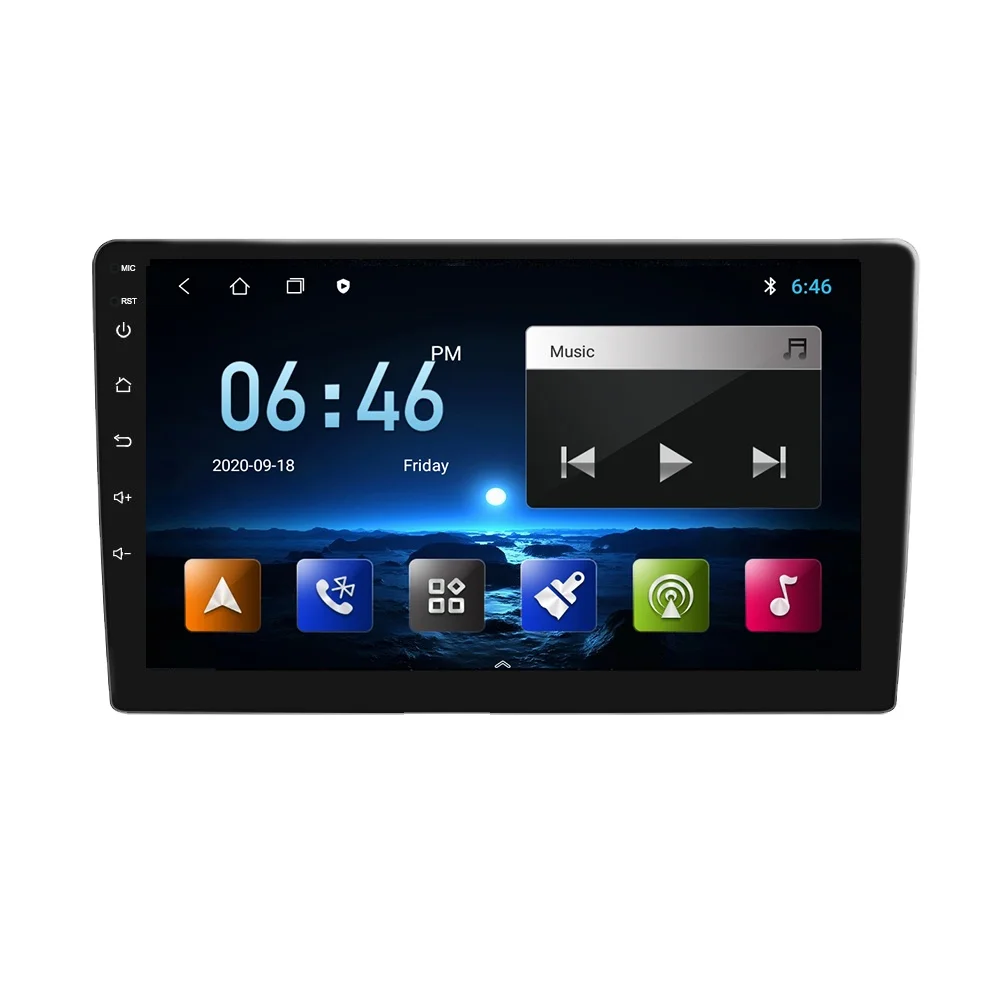 LeLv new style Android 4core HD IPS Radio GPS Navigation Multimedia touch screen 9 10 inch Car dvd  Player for sale