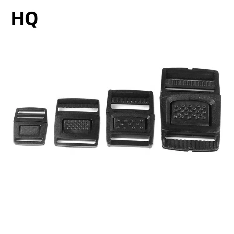 Factory  Manufacturers Nylon Strap Webbing Tape POM Buckle Black Custom PP Plastic Buckles Plastic Round Shape Buckle Belt