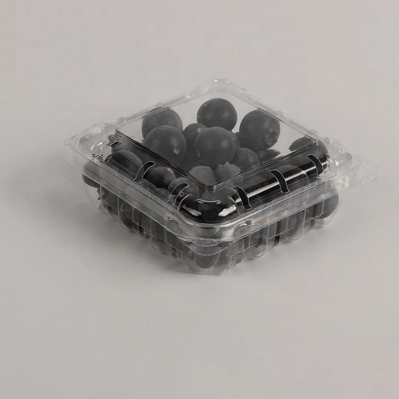 Одноразовый блистерный раскладушка коробка 125 гр. свежее клубничный фруктовый контейнер