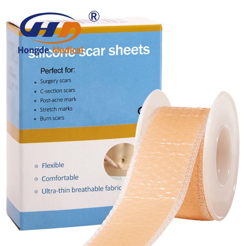 Medical Grade Silicone Scar Dressing for Wound Repair & Scar Management | Hypoallergenic Skin Patch Silicone Scar Tape