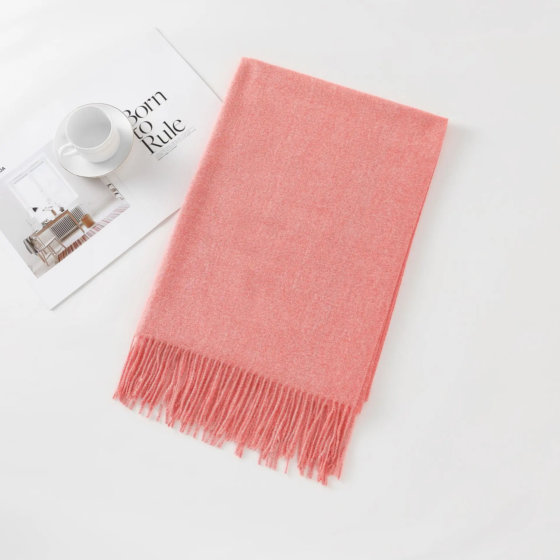 Plaid pashmina scarf egypt pashmina  cashmere scarf for women winter