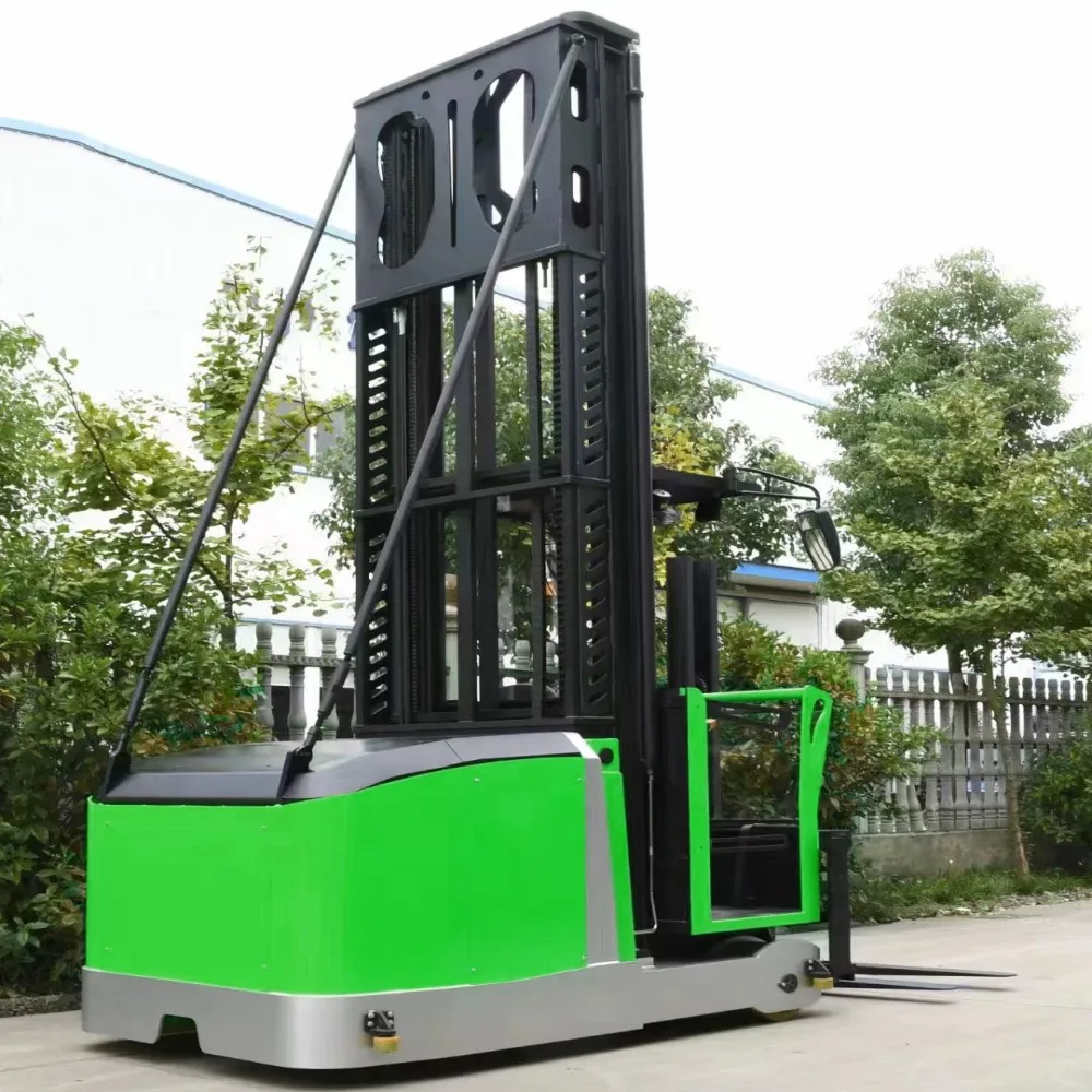 Electric very narrow aisle VNA forklift man up turret forklift with capacity 1.5t lift height15 m