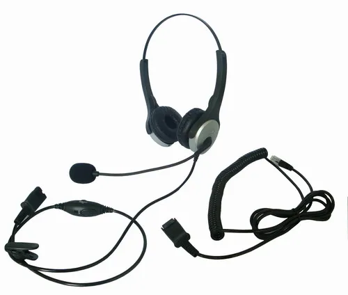 Top Quality Binaural On Ear Noise Cancellation Headphones Telephone Headsets With Clear Voice Microphone For Call Center