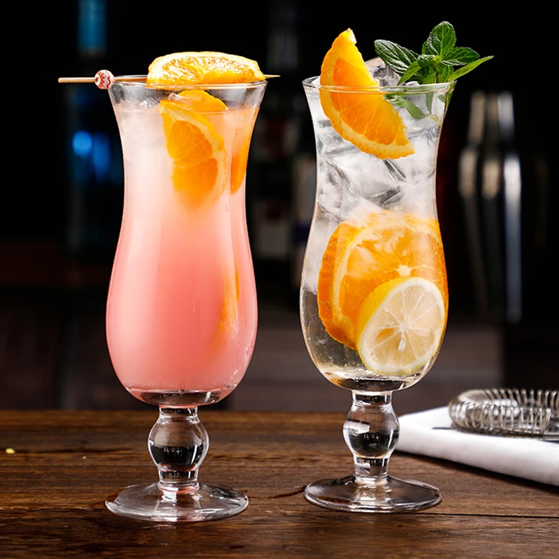 14oz Reusable Tall soda fountain glasses vintage ice cream milkshake glass with Custom Logo