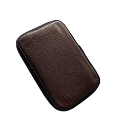 Amazon wholesale PU leather knitting tool sweater needle High-grade wenge sweater needle set