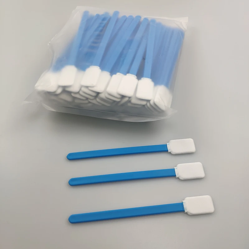 Double Layer Rectangle Polyester Swabs Hydro-Entangled Tip Cotton Buds