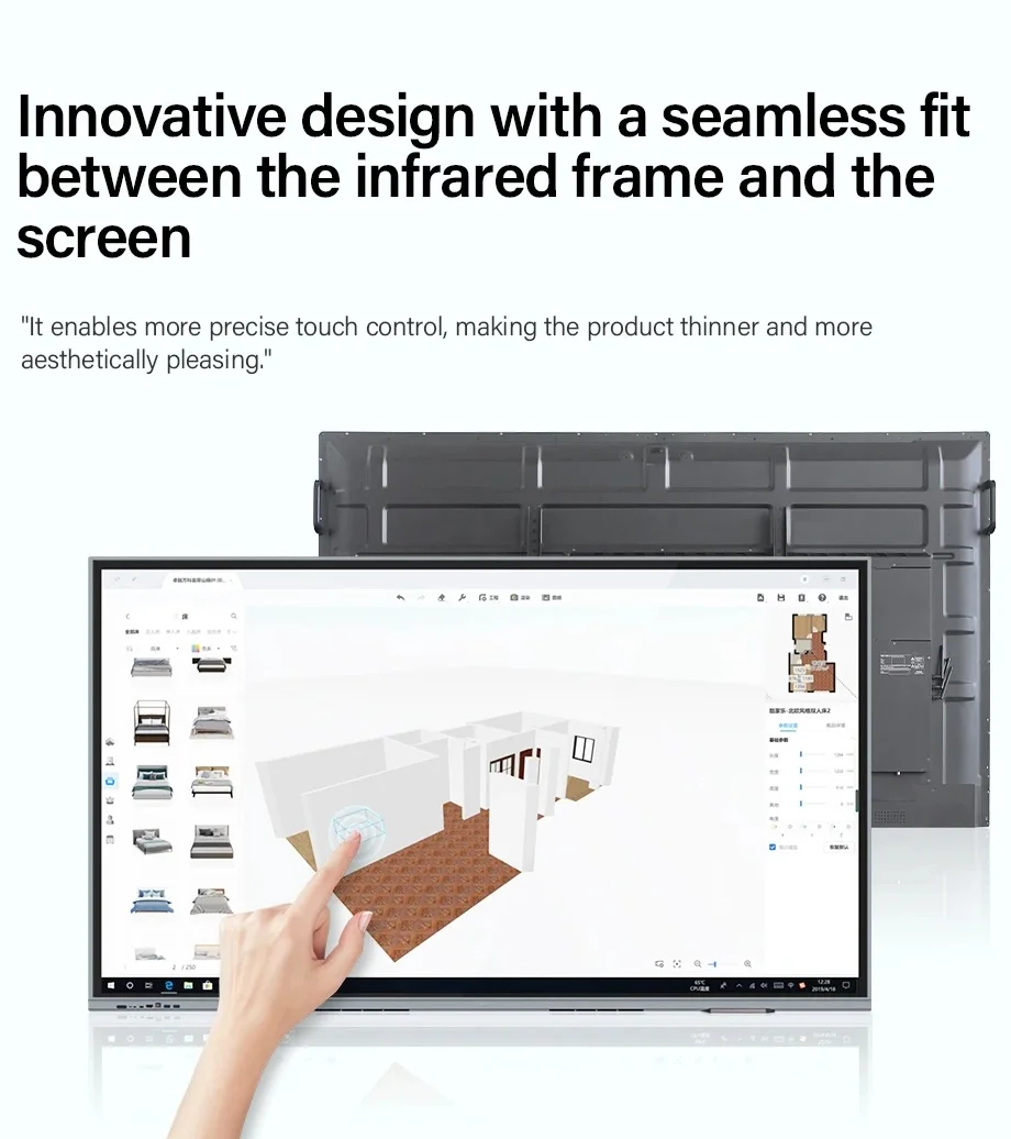 Factory Cheap Price 86 98 110 Inch All In One Smart Board Interactive Touch Screen Whiteboard For Meeting Room