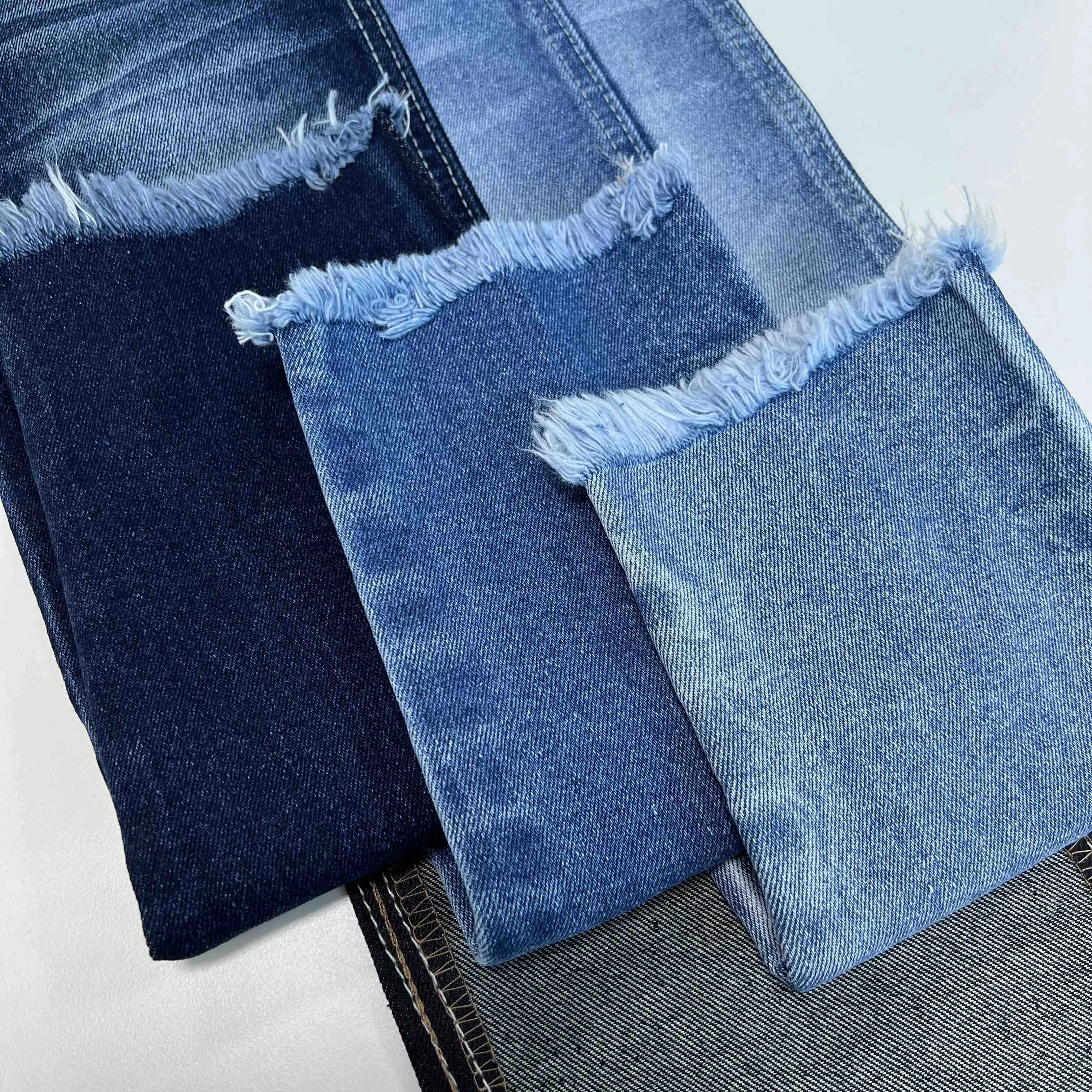 Custom 99% Cotton 1% Elastane Denim Fabric To Mexico Tela Jean Manufacturers