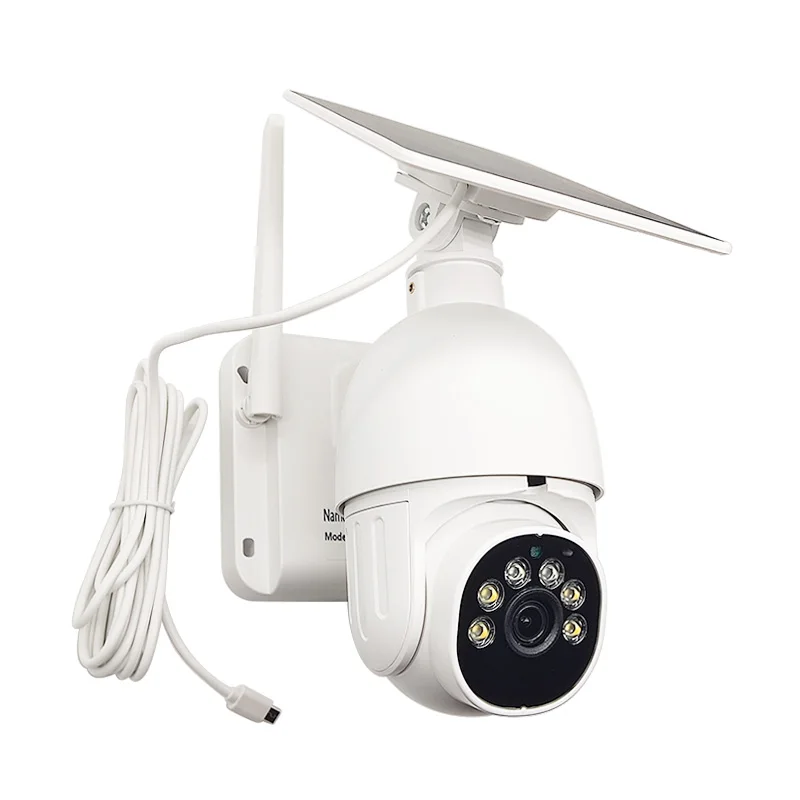 Solar Panel Battery Lights CCTV Surveillance Camera WiFi 2.4GHz Solar Camera 1080HD  PIR motion sensor camera