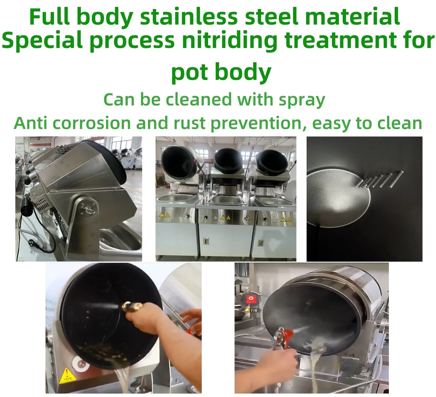 Intelligent Drum Cooking Machine 360 Rotation Smart Cook Robot For Restaurants