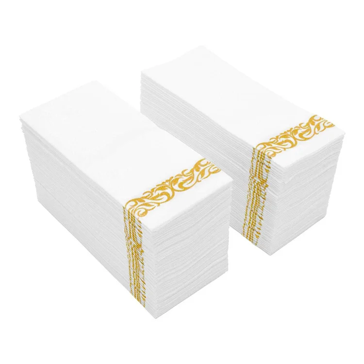 high quality soft Weddings Party Disposable Paper Hand Towel custom table paper napkin