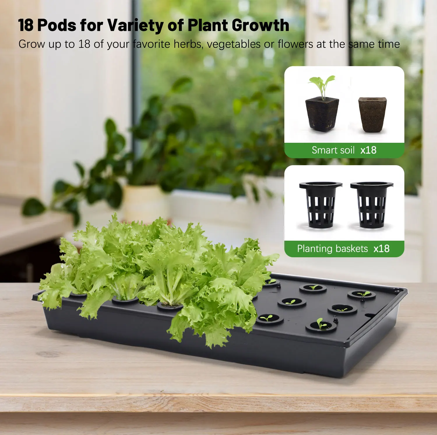 Indoor Garden Kitchen Herb Planter 1020 Hydroponics Grow Kit