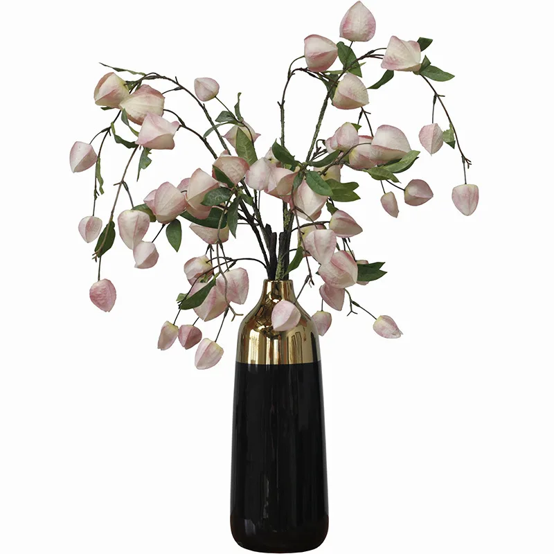 Букет из искусственной шелковой ткани 100 см, подвесные цветы-фонарики, Свадебные Рождественские украшения для дома, цветы на День Матери