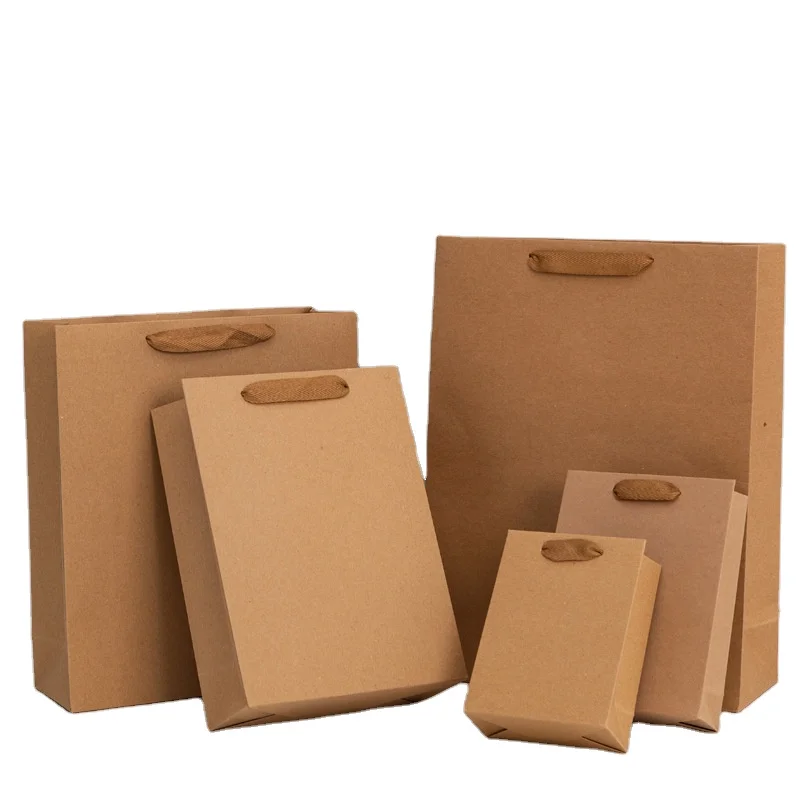 Lower Price Custom China Factory Price Making Paper Bags Factory Manufacturer White Kraft Paper Bags