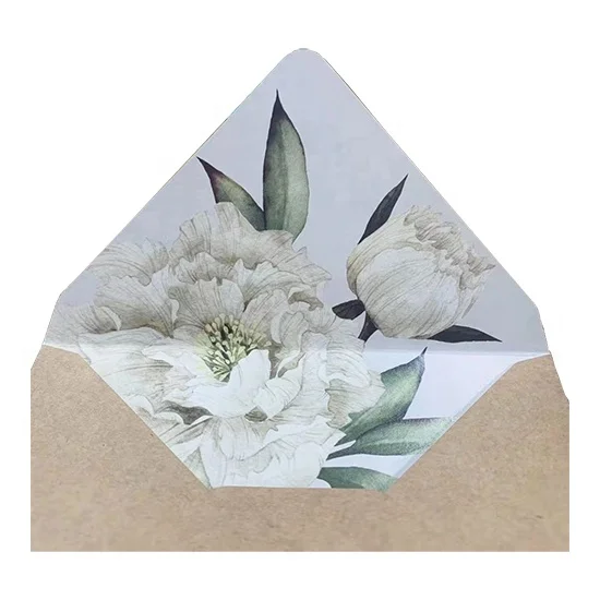 Wholesale Recyclable Biodegradable Custom Kraft Gift Paper Art Envelope