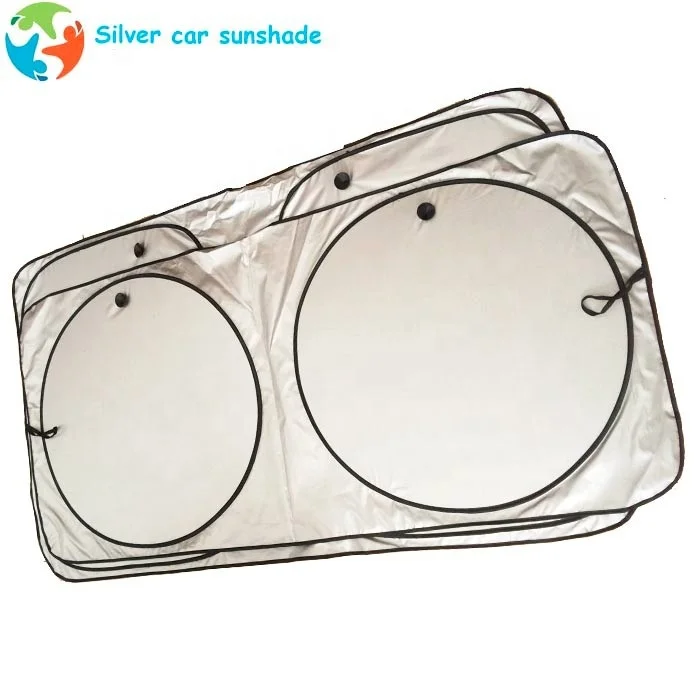Universal fitting Car window sunshade custom design printable white tyvek car sunshade