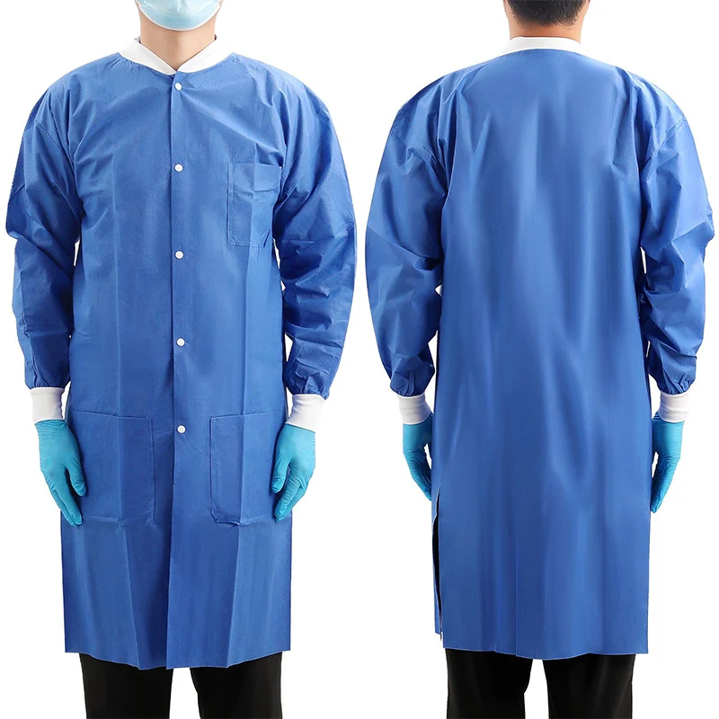 Disposable dust-proof clothing, work clothes  non-woven fabric protection laboratory  white coat workshop visit clean clothing