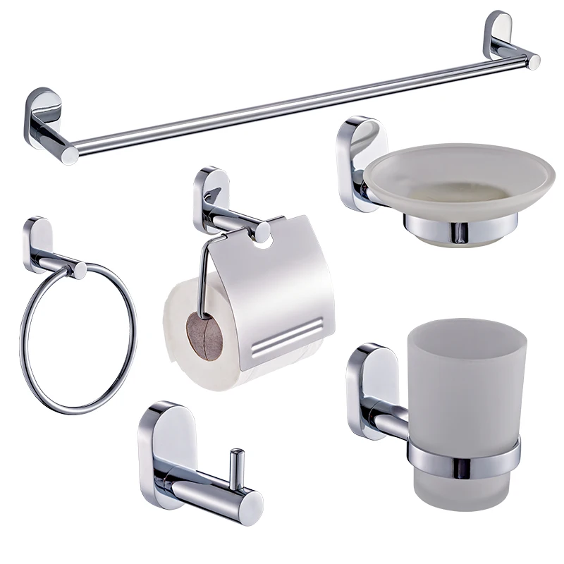 Bathroom Accessories Luxury Towel Wall Mounted Zinc Alloy Set