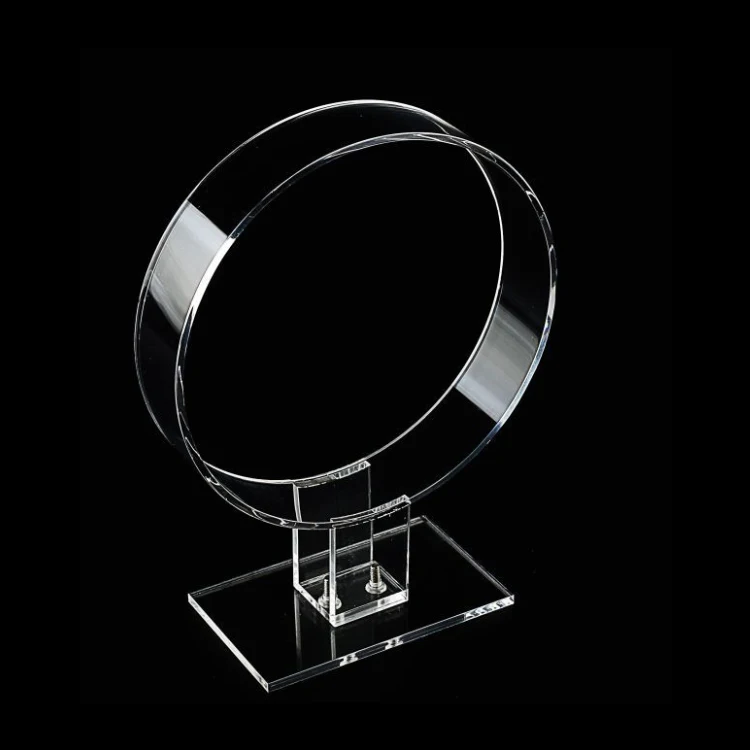 
Production of acrylic tabletop transparent jewelry rack counter headwear headband display rack display rack 