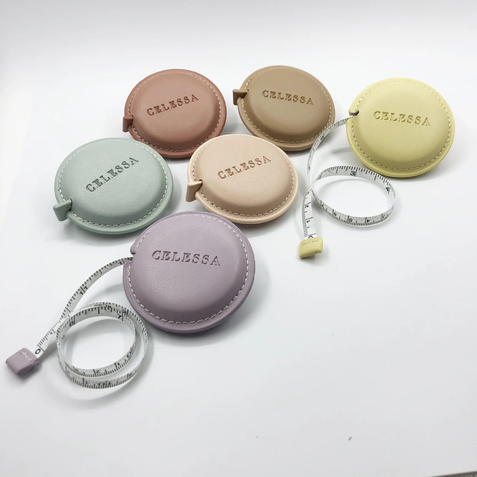 Hot selling high quality pu material leather tape measure