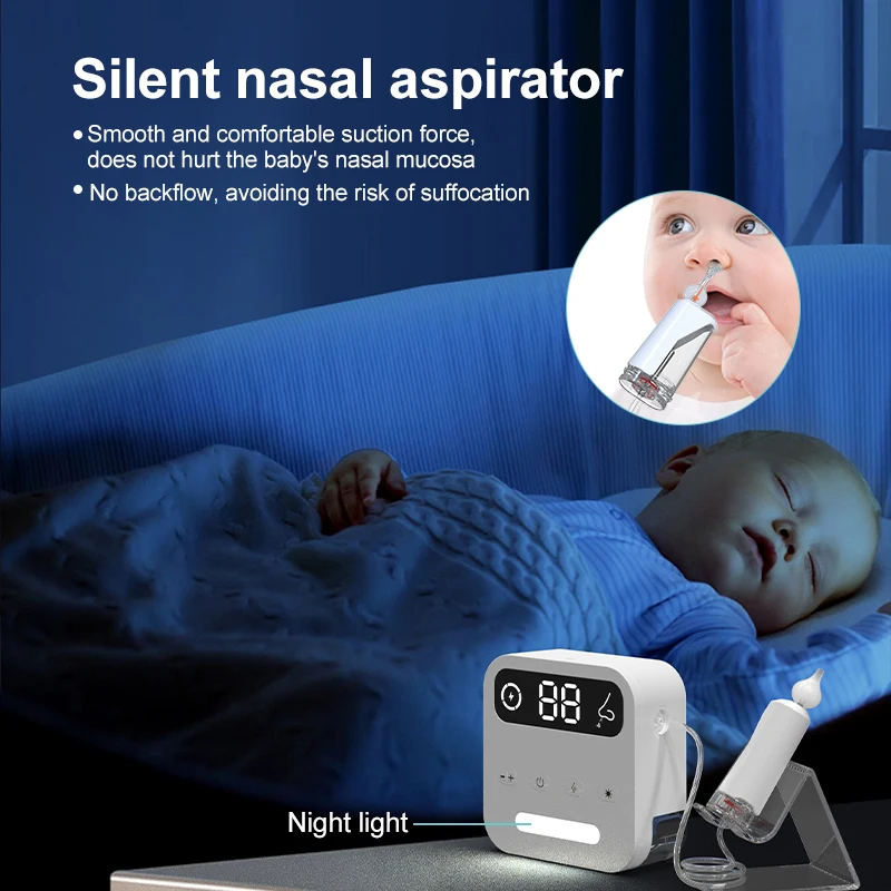 High-quality hospital grade aspirating nasal vacuum electrical baby nasal aspirator nose cleaners for baby children