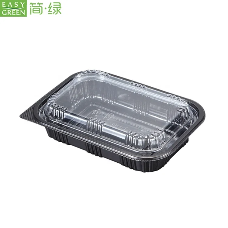 
Easy Green Fast Food Container Microwavable Plastic Tiffin Carrier Thermal Lunch Box with Anti-fog Lid 