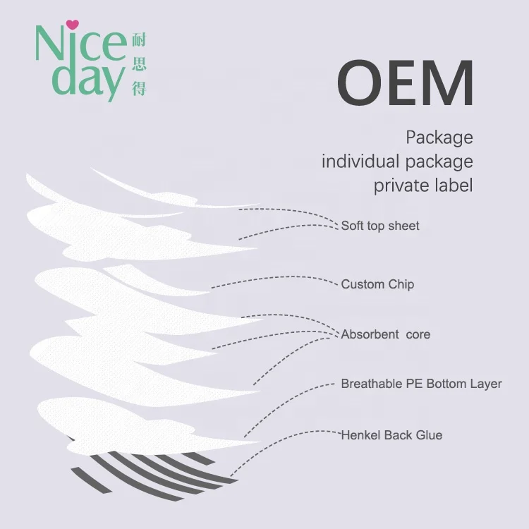 Female Sanitary Napkins Lady Anion Sanitary Pads With Negative Ions Womens Menstrual Pad