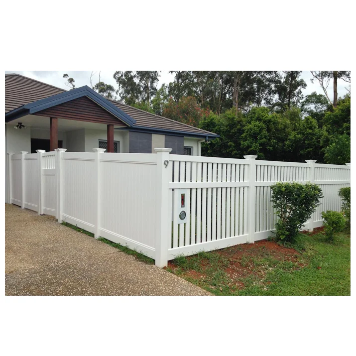 Uv Proof Top Wall Vinyl Fence Boards, backyard fence ,Plastic Privacy Fence
