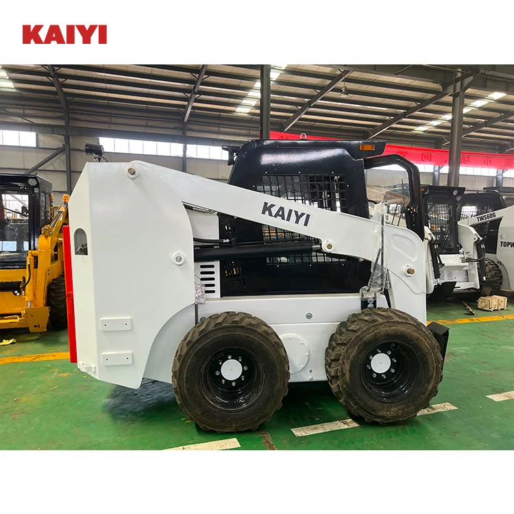 Hot Selling Manufacturing White Small Wheel Skid Steer Loader