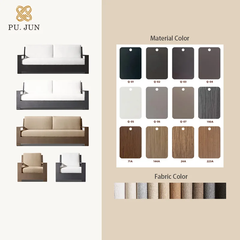High Quality Garden Furniture Home Outdoor Plastic Sofa Set Cast Aluminum Patio Furniture Ningbo
