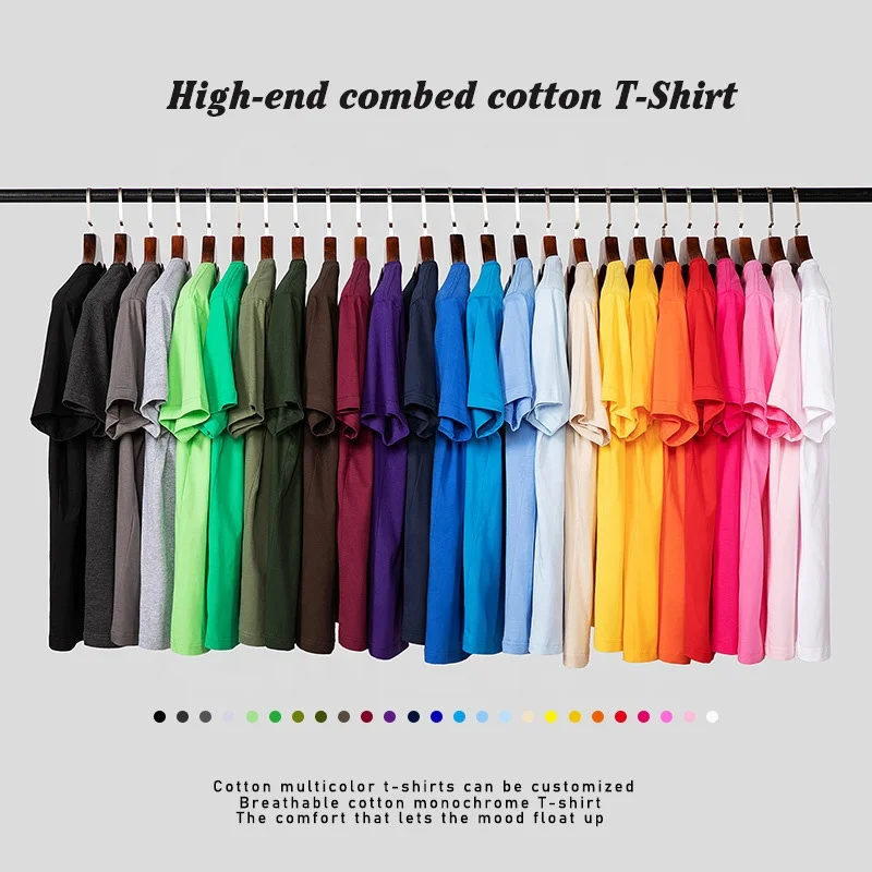 Hot sale new style loose fit t shirt custom oversized T-shirt logo 100% cotton plus size high quality t-shirts