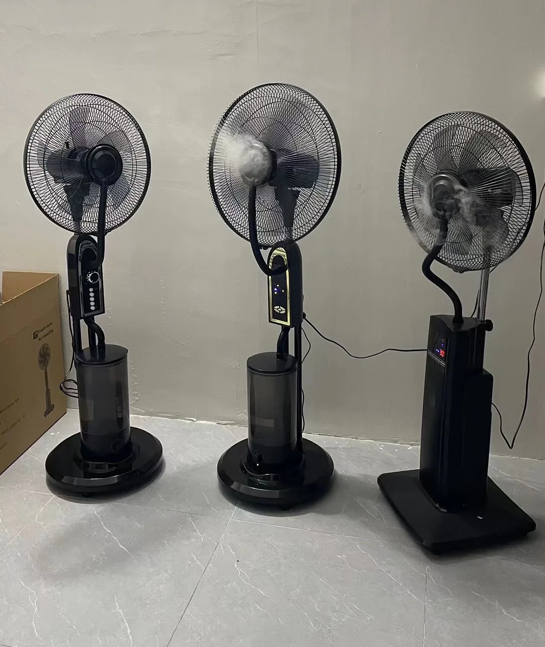 D Remote Control 5 Speed Water Ice Cooling Wet Cooling Mist Fans