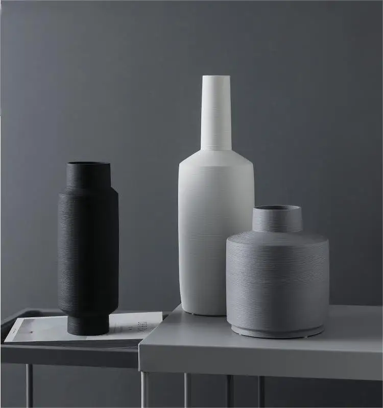 Most Luxury Jingdezhen Porcelain&Ceramic Vase for Flowers and Grass Table Decorative Blue/White/Black Vase