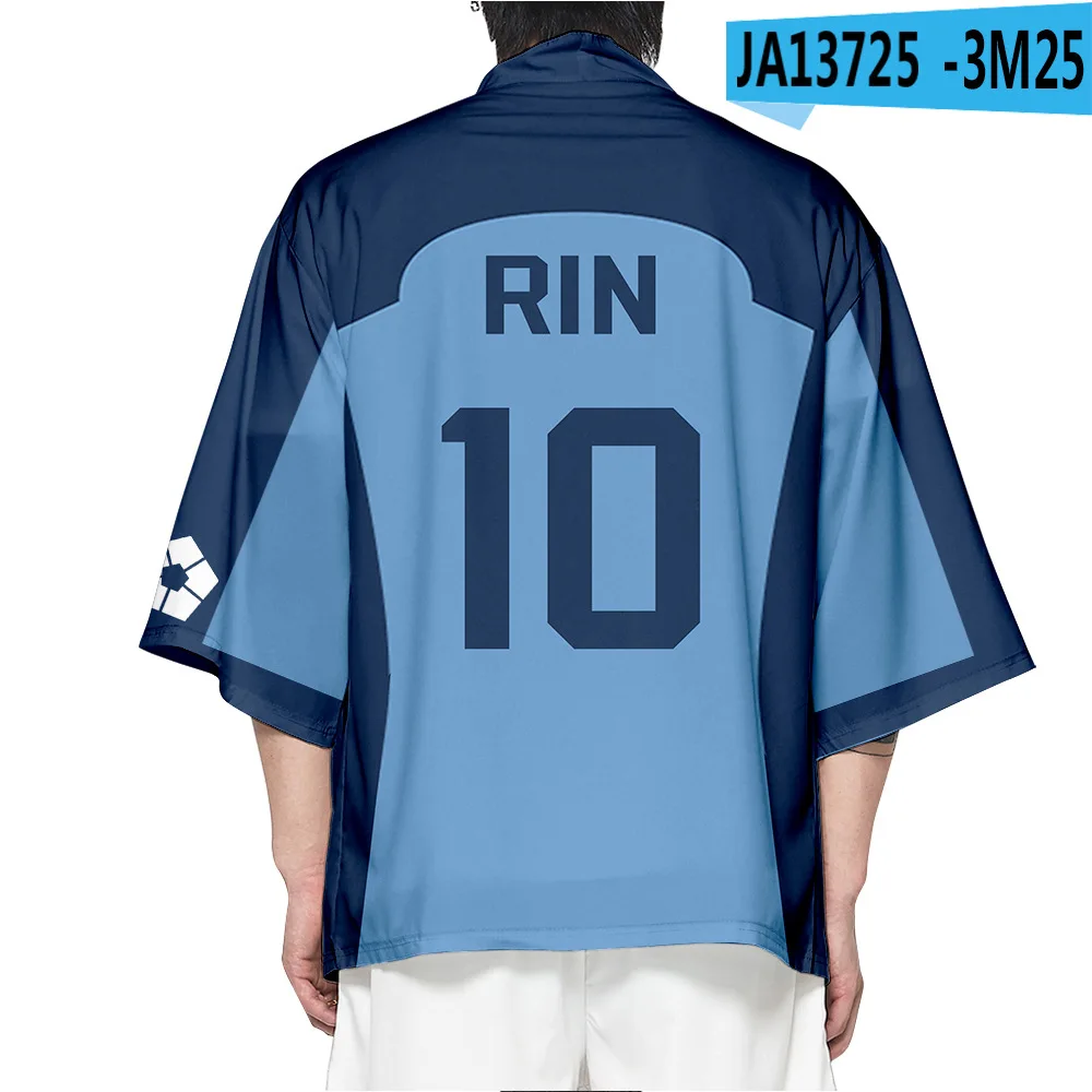 19 Style Blue Lock Isagi Yoichi Chigiri Hyoma Cosplay Party Shirt Short Cloak Clothing Anime Kimono Haori