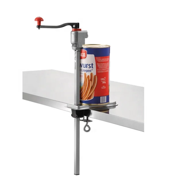 Heavy Duty Table Top Manual Can Opener With Stainless Steel Blade For Commercial Kitchen