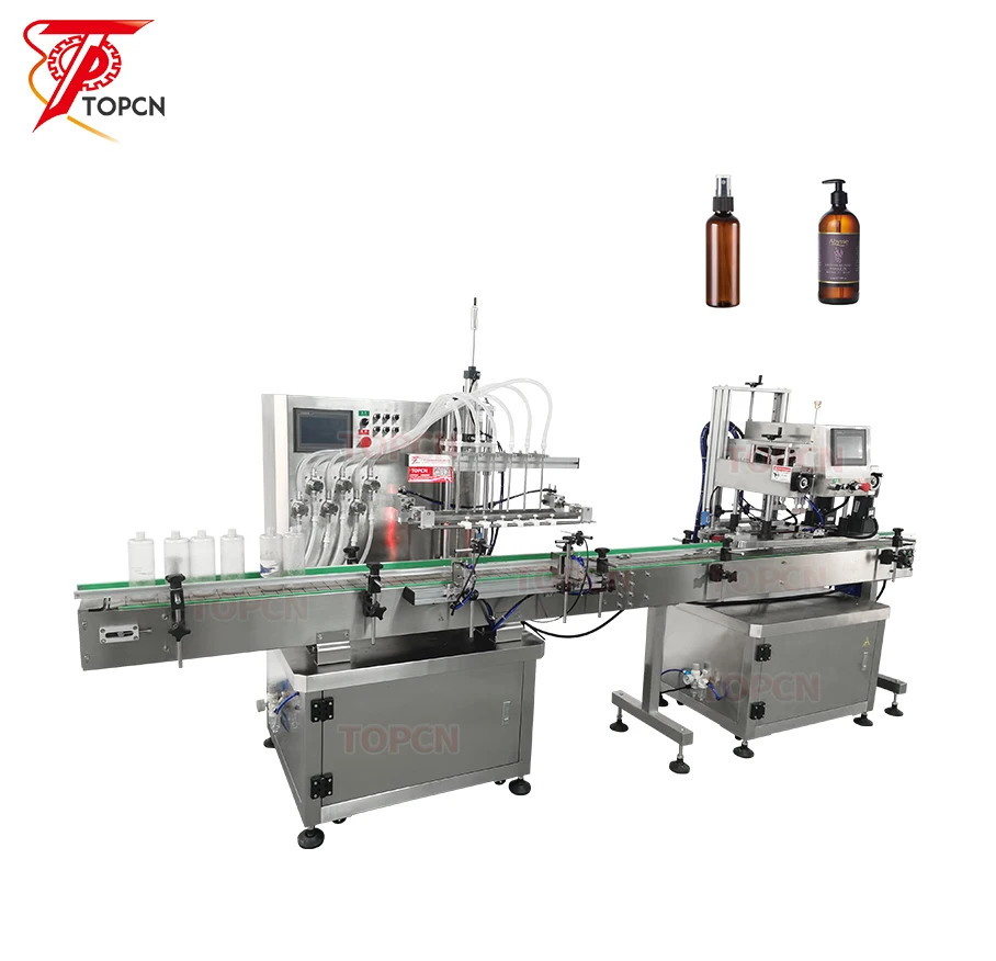 Automatic Mouth Washing Detergent Dishwashing Alcohol Spray Bottle Liquid Water  Filling And Capping Machine