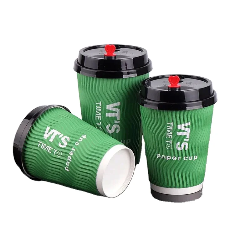 Disposable paper cup buyer sale various coffee cup hollow thickened hot drink cup