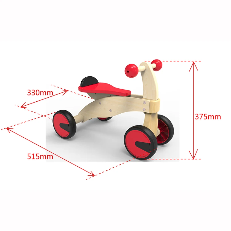 top bright kids wooden ride on balance bike car toys