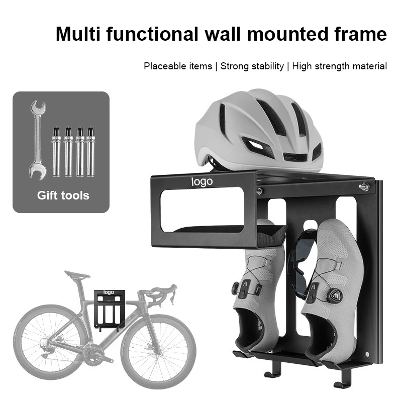 vertical Black metal steel bicycle rack wall mounted bike storage basket bike handlebar rack