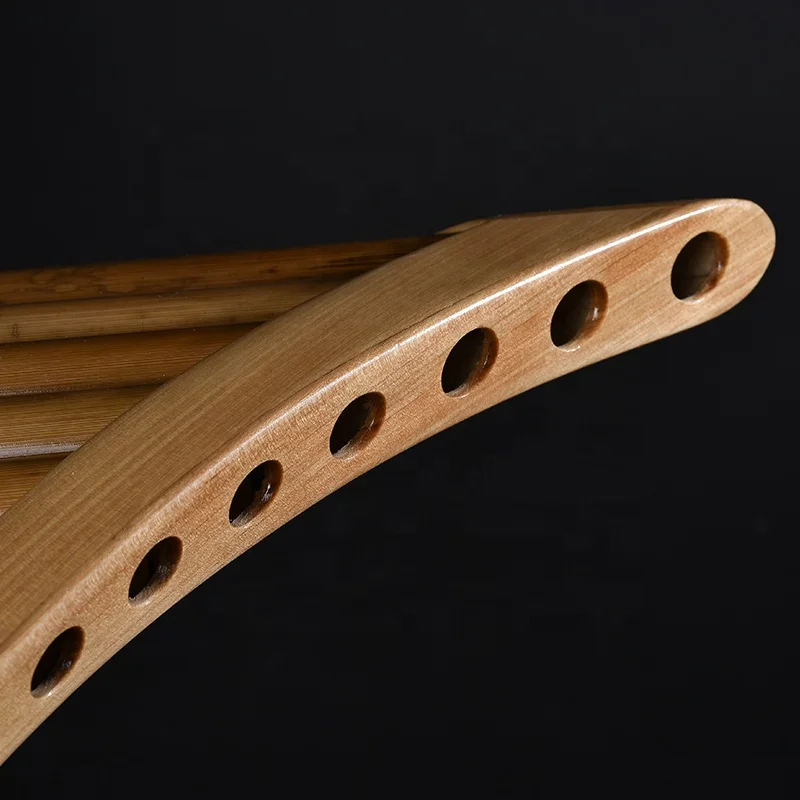 
25 Pipes Pan flute Upscale Romanian Folk Instrument Water Bamboo Pan Flute Panpipes C Key Handmade Woodwind Instrument in C Key 